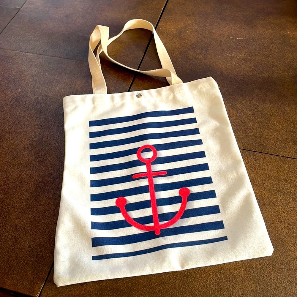 Cute Pink Anchor Tote Bag